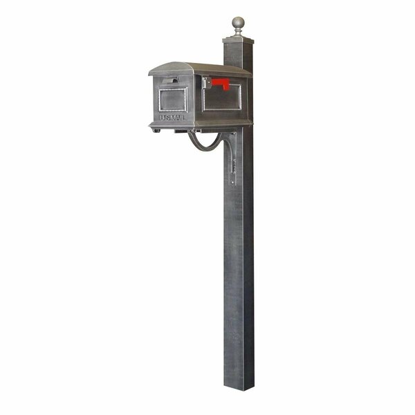 Special Lite Traditional Curbside with Springfield Mailbox Post, Swedish Silver SCT-1010_SPK-710-SW